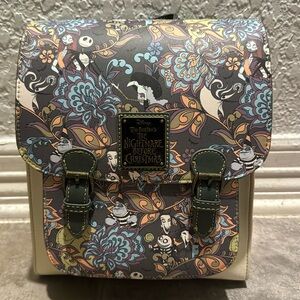 Loungefly Disney Nightmare Before Christmas Floral All Over Print Mini Backpack